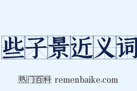 些子景近义词是什么意思的图片